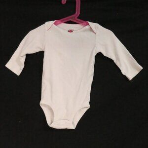 CARTER'S | 9 months | White Long Sleeve Bodysuit | *few stains